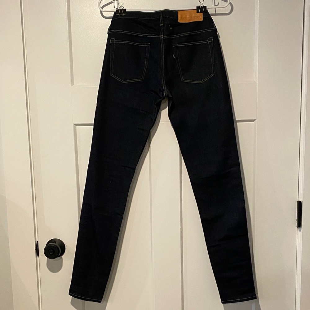 RARE Levi’s Made & Crated Pins Skinny Dark Indigo 24 NWOT - Picture 3 of 9